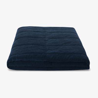 Made.com Jovian Quilted Bedspread, 225 x 220cm, Deep Navy