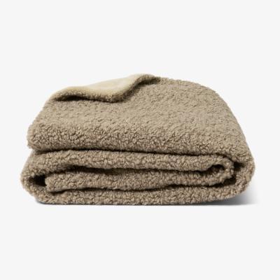 Made.com Mirny Boucle Throw, 130 x 170cm, Soft Taupe