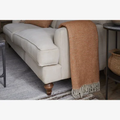 Nkuku nkuku Ilaa Wool Throw | Textiles | Sand