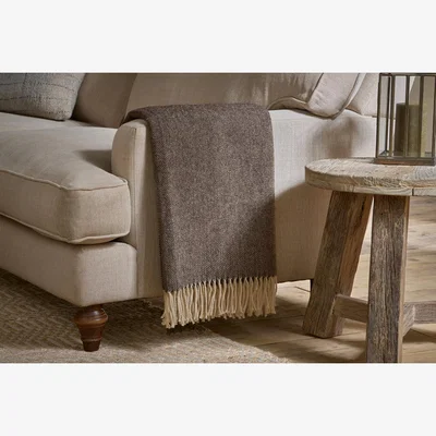 Nkuku nkuku Dilli Wool Throw | Textiles | Sage Green