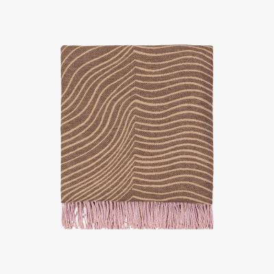 Nordic Nest Gabriel Näkki throw 130x170 cm Pink-brown