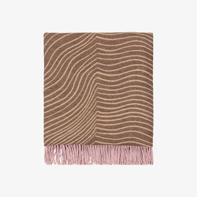 Nordic Nest Gabriel Näkki throw 130x170 cm Pink-brown