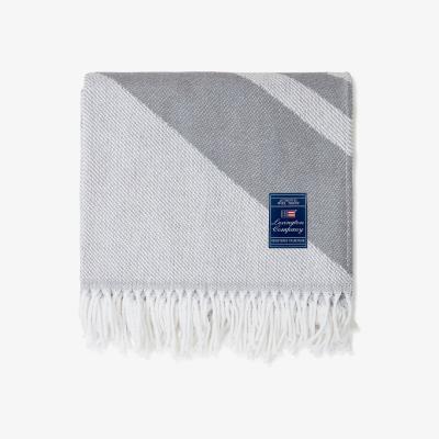 Nordic Nest Icons Recycled Logo throw 130x170 cm Gray-white