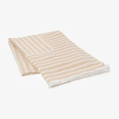 Nordic Nest Frankie cotton throw 130x180 cm taos taupe beige
