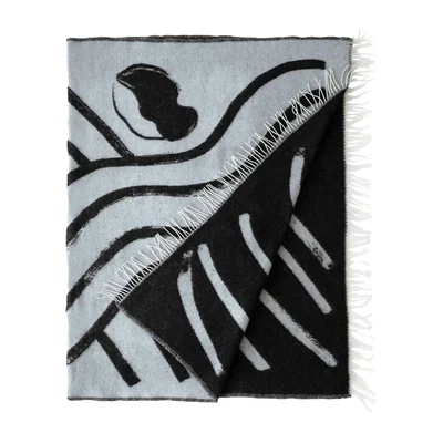 Nordic Nest Fine Little Day Sofia Lind wool throw 130x190 cm Dovegrey