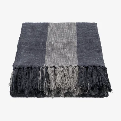 Nordic Nest House Doctor Ponra throw 130x180 cm Grey