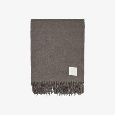 Nordic Nest Scandi Living Loom cotton throw 125x170 cm Taupe