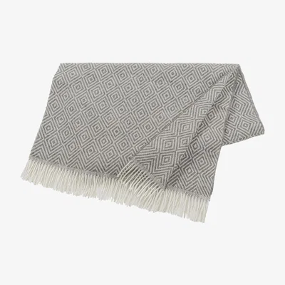 Nordic Nest Salt wool throw stone