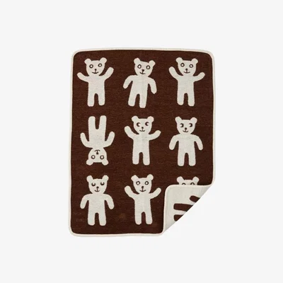 Nordic Nest Bruno childrens blanket brown
