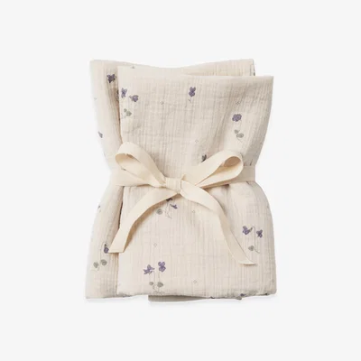 Nordic Nest Garbo&Friends Viola Muslin blanket small 2 pieces 60x60 cm