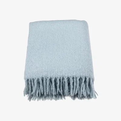 Nordic Nest Stackelbergs Mohair blanket dusky blue