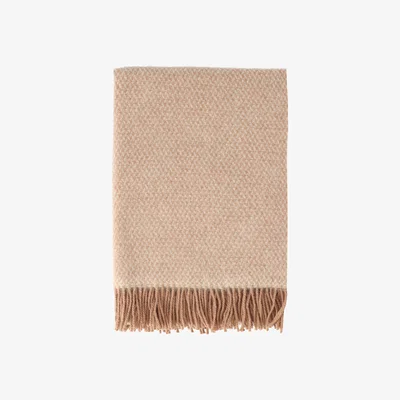 Nordic Nest Scandi Living Sandstone wool throw 130x180 cm Mocha