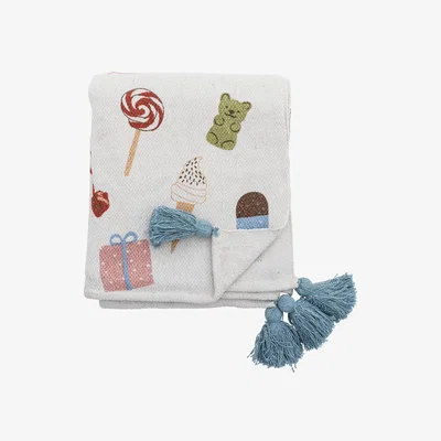 Nordic Nest Bloomingville Sweets blanket 130x160 cm Nature