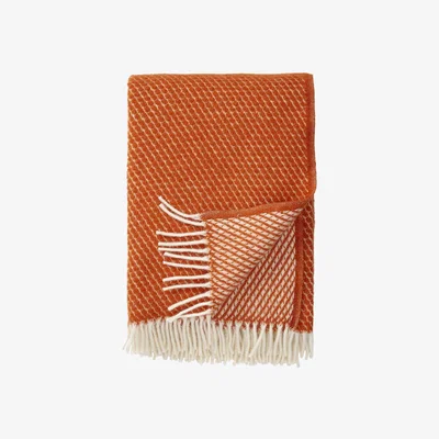 Nordic Nest Velvet wool throw rost