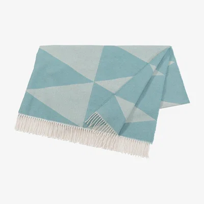 Nordic Nest Rime cotton throw dusty turquoise