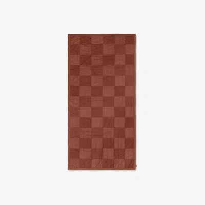 Nordic Nest Duo quiltad filt 90x187 cm Red Brown Tonal