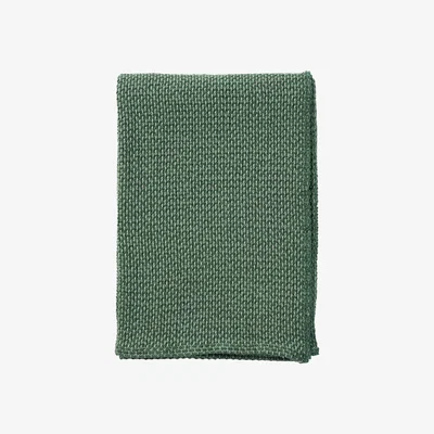 Nordic Nest Basket cotton blanket 130x180 cm Green