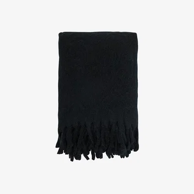 Nordic Nest Fårö throw 130x170 cm Black