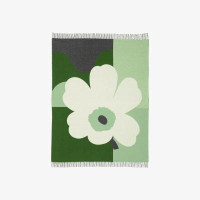 Nordic Nest Co-Created throw 130x170 cm Green-white