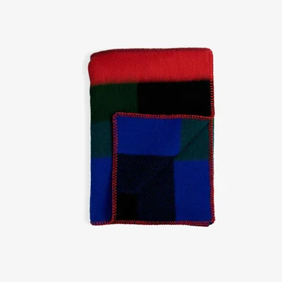 Nordic Nest Røros Tweed Mikkel blanket 135x200 cm Dark