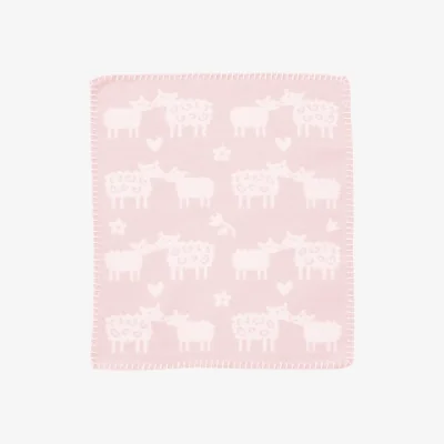 Nordic Nest Klippan Yllefabrik Bää security blanket Soft pink 34x40 cm