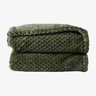 Nordic Nest Sagaform Anni fleece blanket 130x170 cm Green