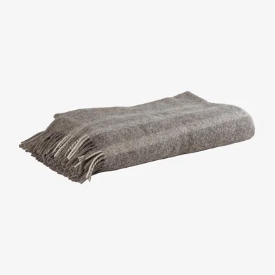 Nordic Nest Lucy wool throw 140x240 cm Granite