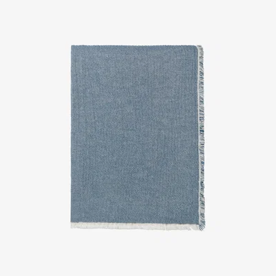 Nordic Nest Thyme throw 130x180 cm blue