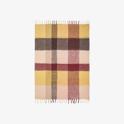 Nordic Nest Ferm Living Blur mohair throw Butter-pale rose 130x170 cm