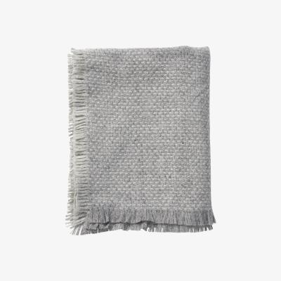 Nordic Nest Brick wool throw Grey