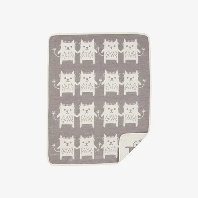 Nordic Nest Little me chenille blanket grey