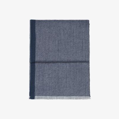 Nordic Nest Herringbone throw 130x190 cm dark blue-grey