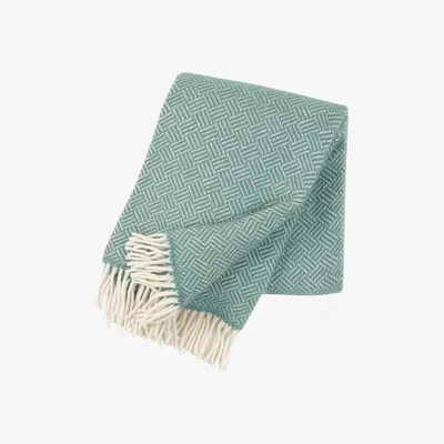 Nordic Nest Samba wool throw mint