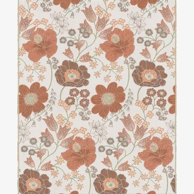 Nordic Nest Ekelund Linneväveri Kvällsblom throw 140x170 cm Multi