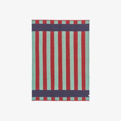 Nordic Nest Scandi Living Aisles wool blanket 130x180 cm Green