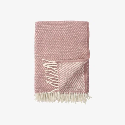 Nordic Nest Velvet wool throw rose