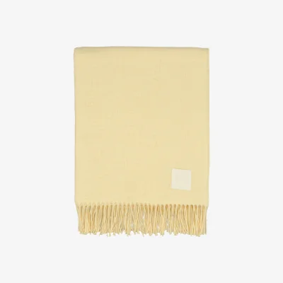 Nordic Nest Scandi Living Loom cotton throw 125x170 cm Buttercream