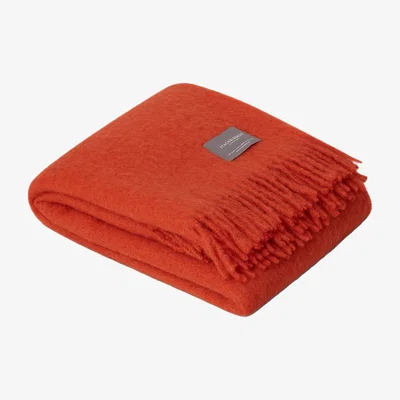 Nordic Nest Stackelbergs Mohair blanket Jaffa Orange