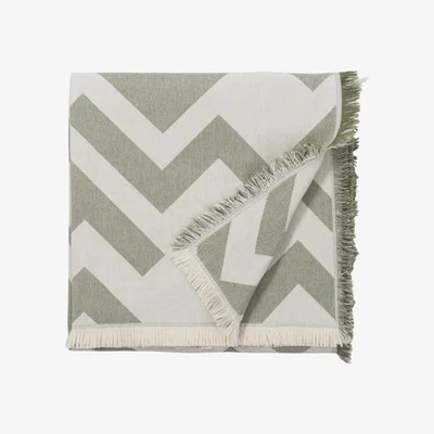 Nordic Nest Florens cotton blanket Sage (light grey)
