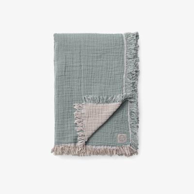 Nordic Nest Collect cotton throw SC32 140x210 cm Cloud & Sage