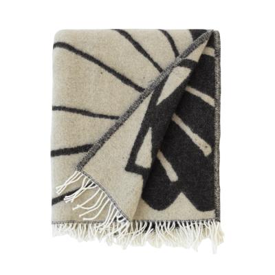 Nordic Nest Fine Little Day Snäcka throw 130x190 cm Coal-Beige
