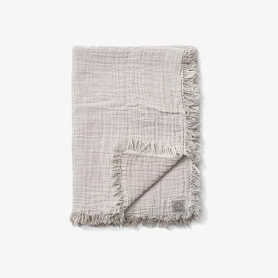 Nordic Nest Collect cotton throw SC32 140x210 cm cloud & milk (beige-white)