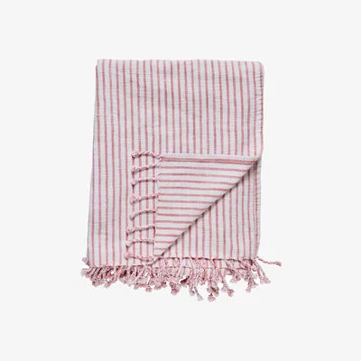Nordic Nest Lene Bjerre Olivia throw 130x170 cm Off white-dark coral