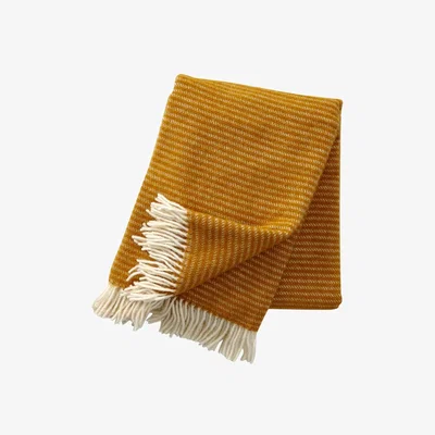 Nordic Nest Ralph wool throw mustard yellow