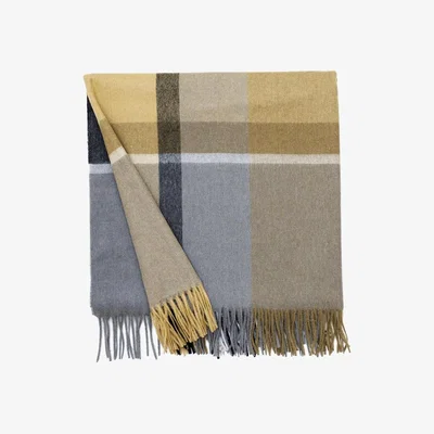 Nordic Nest Manhattan throw ocher yellow-smoked glass