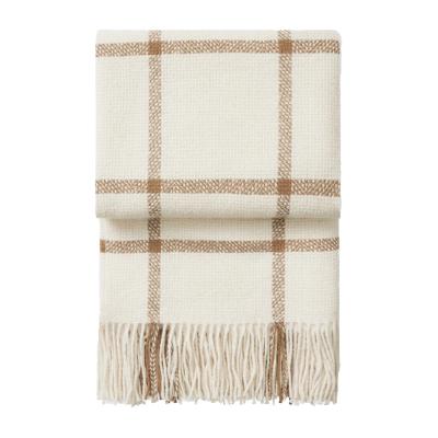 Nordic Nest Elvang Denmark Tartan throw 130x190 cm Ivory