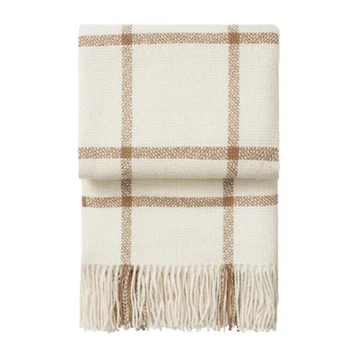 Nordic Nest Elvang Denmark Tartan throw 130x190 cm Ivory