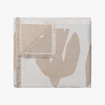 Nordic Nest Early bird wool blanket 130x170 cm Sand