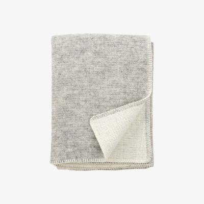 Nordic Nest Harmony wool throw 130x180 cm grey