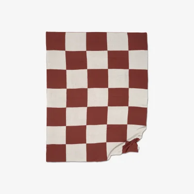 Nordic Nest Classic Collection Square throw 130x170 cm Dark Brown